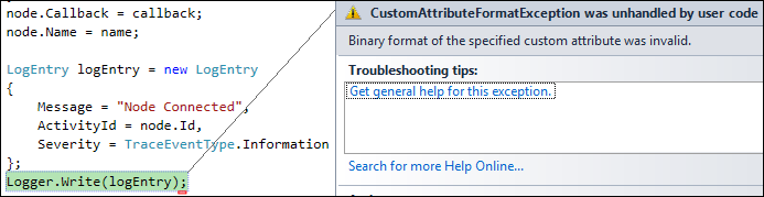 CustomAttributeFormatException