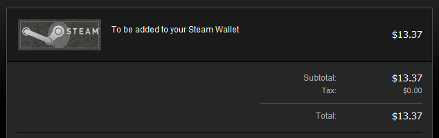 Steam Wallet